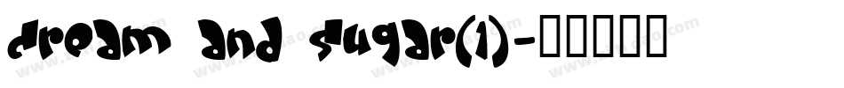 Cream and sugar(1)字体转换